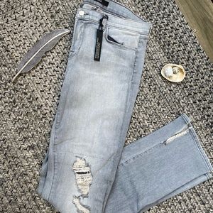 JBrand grey denim, straight leg, size 29